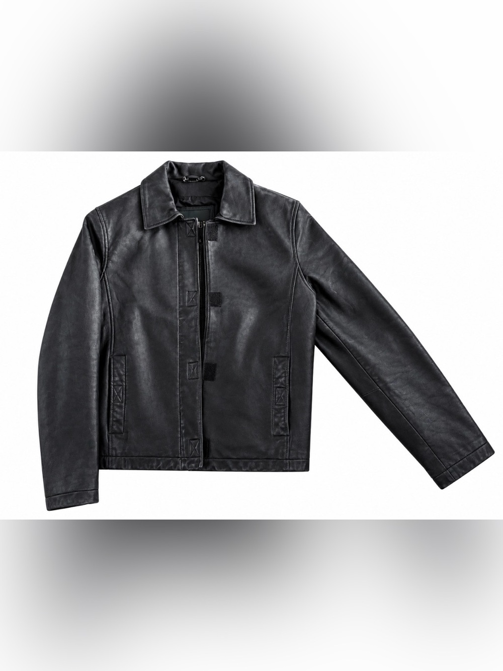 Danier Black Leather Zip-Front Women’s Jacket - Size 8-10